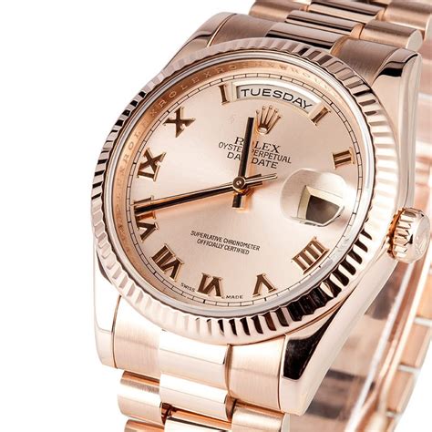 vintage rose gold rolex|Rolex rose gold 40mm president.